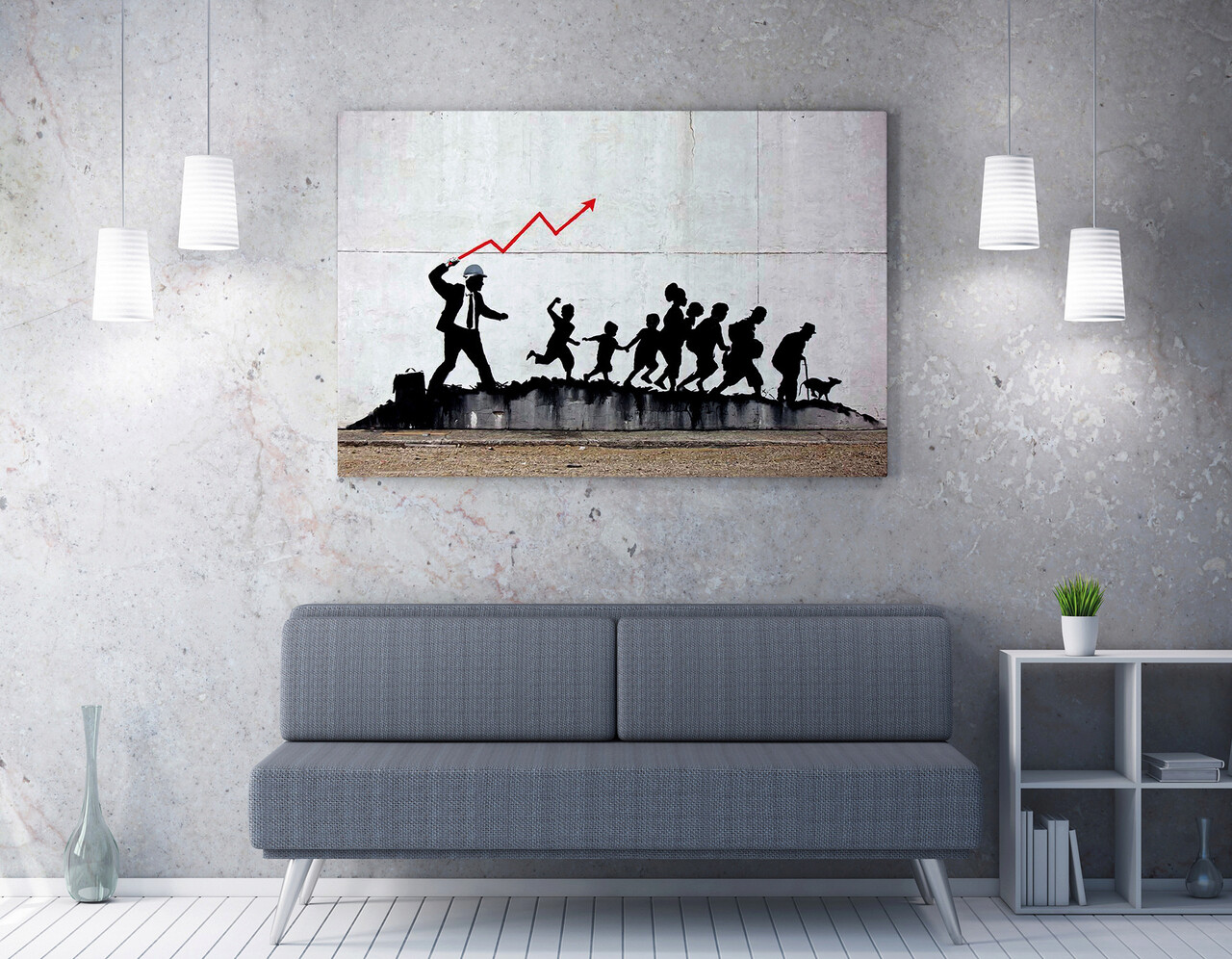 Tablou decorativ, WY30 (70 x 100), Canvas imprimat, Multicolor - imagine 5